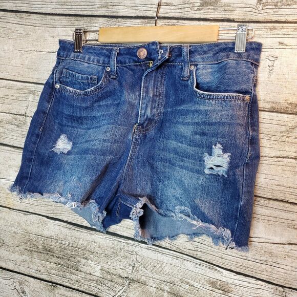 YMI Pants - YMY DISTRESSED Dream Authentic Denim Shorts Size 9/29